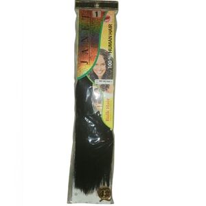 Janet Collection 100% Human Hair New Yaky Bulk 18" Color #1